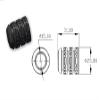 VERBANA Multi-axis Drone Landing Skid Anti-Vibration Rubber Shockproof Damper Kit for Multi-axis Drone Spare Part (Color : Black 4PCS) view 2