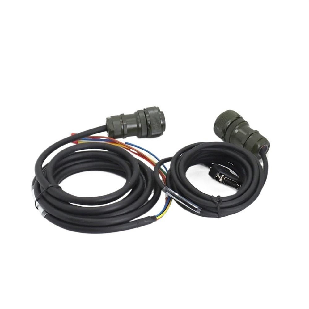 JZRYQJGJ High Power Servo Motor Encoder Cable ASD-A2EN1003 ASD-A2EN1005 Power Cable ASD-A2PW1003 ASD-A2PW1005 (Color : Power Cable, Size : 10M)