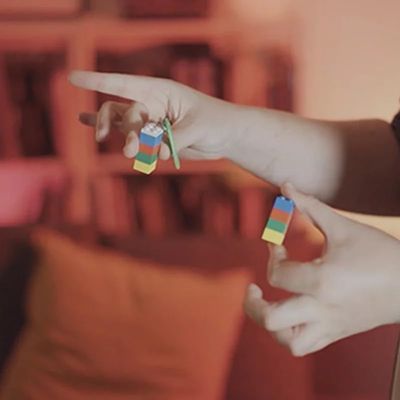 blue-ther Color Prediction (Gimmicks) Magic Tricks Predict The Block Color Close up Illusions Mentalism Props for Magicians
