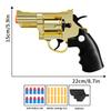 Toy GunSoft Bullet Revolver, Game Slingshot Toy Gun, Foam Blaster with Sponge Bullets, for Children Ages 8 and up (Golden) view 2