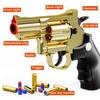 Toy GunSoft Bullet Revolver, Game Slingshot Toy Gun, Foam Blaster with Sponge Bullets, for Children Ages 8 and up (Golden) view 4