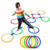 AMYESE Hopscotch Rings- 11in Hopscotch Game Hoops Circles with 15 Connectors for Kids Balance Agility Training Obstacle Course, Children Birthday Fun Play Indoor Outdoor Backyard Playground Activity view 1