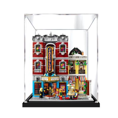 HAIWENFEIQI This Acrylic Display Box is Suitable forLego10312 Jazz Club Street View SeriesDisplay Gift Clear Box (Model not Included) (2mm)