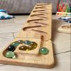 Marble Run Track Mountains Personalized Race Machine Race Wooden Maze Board Ball Run Wave Course Gift for Kids Winding Track Set Roller Set view 3