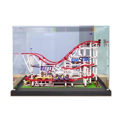 FEIFANBOYANG Acrylic Transparent Display Case for Lego10261 Roller Coaster Dustproof Transparent Display Case Showcase38.5*18.1*22.8 inches (Display Case Only) (2mm)