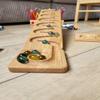 Marble Run Track Personalized Set Waterfall Marle Race Machine Wooden Maze Board Ball Run Wave Course Gift for Kids Winding Track Set Roller view 4