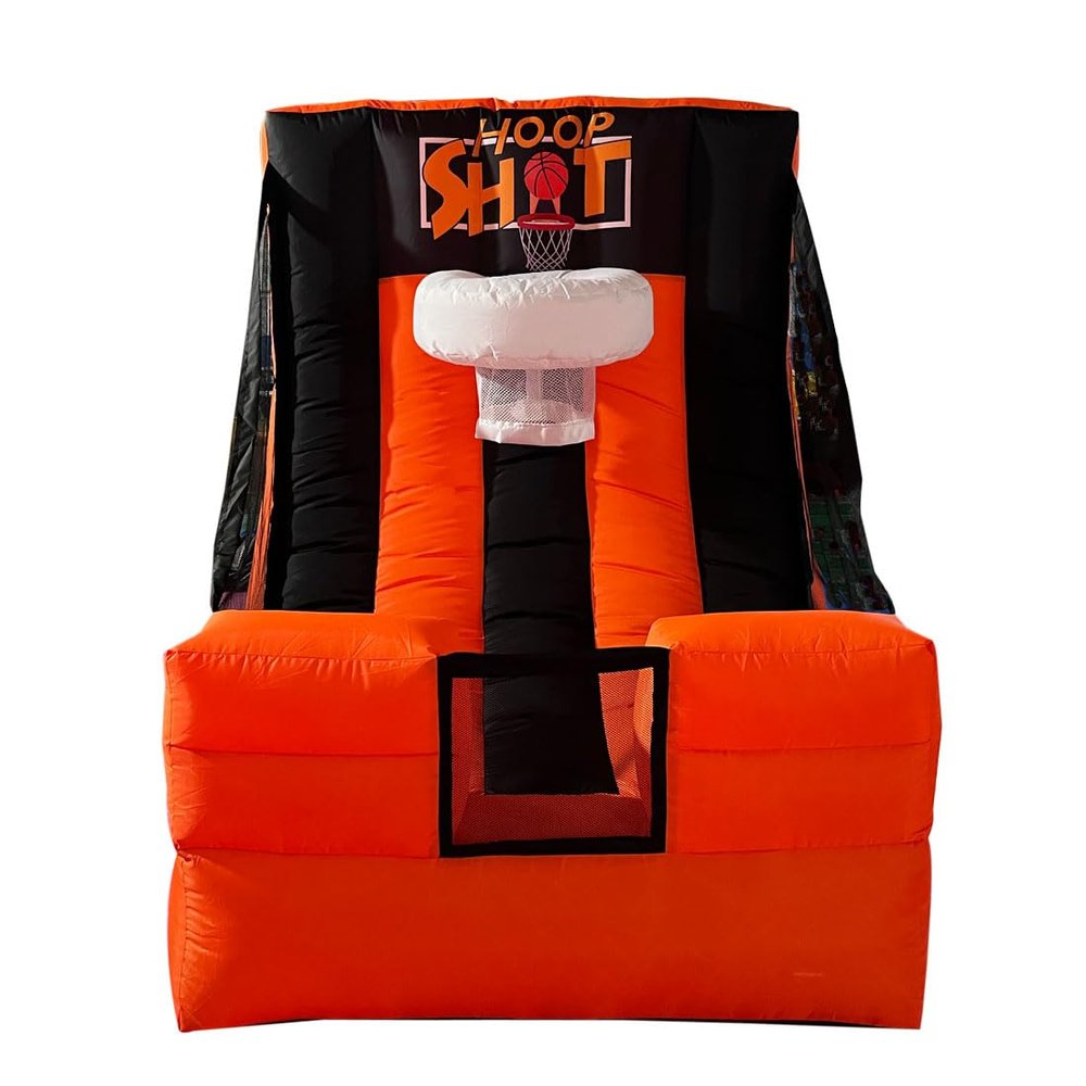 FYTEINFLA Inflatable Carnival Game Inflatable Sport Games Basketball Hoop Shooting Game with Blower for School Playground/Family/Team