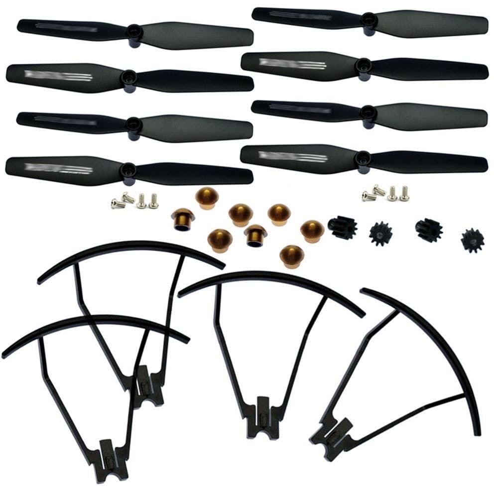 Accessories Spare Parts Propeller Blade Guard Protection Motor Gear/Fit for VISUO XS812 XS809S XS809W XS809HW XS816 Drone Quadcopter (Color : SetB)