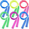 Elcoho 6 Pack Colorful Jump Rope Set Adjustable Plastic Jump Ropes Skipping Rope Outdoor Jumping Ropes Great Party Favor view 1
