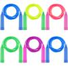 Elcoho 6 Pack Colorful Jump Rope Set Adjustable Plastic Jump Ropes Skipping Rope Outdoor Jumping Ropes Great Party Favor view 4