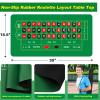 Lunmon Roulette Wheel Game Set Include 11'' Solid Wood Roulette Wheel 35 x 16 Rubber Portable Tabletop Layout Mat 100 Chips Marker Dealer Button view 4