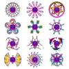 12-Pack Alloy Metal Fidget Spinners, Durable Office Desk Sensory Toys for Stress Relief & Anxiety, Cool Fidget Spinners Bulk, Fidget Toy Gift for Kids Adults, Christmas Party Favors view 1