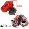 Pothyes All Metal Complete Gearbox Transmission with Motor Gears for 313mm Wheelbase 1/10 RC Crawler Truck Axial SCX10 & SCX10 II DIY Upgrade Parts (red-Titanium) view 3