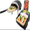 Casdon Ooni Pizza Oven & Topping Station Deluxe Set, Toy Pizza Oven & Topping Set for Children Aged 3+, Features Real Flame Effect Light view 1