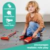 Casdon Henry Brush Set | Child-Friendly Cleaning Toy Set for Ages 3+ | Fun & Educational | Includes Broom, Brush, Dustpan! view 3