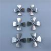 Fighting Boat Remote Control Boat Four-Blade Propeller 4mm Shaft Outer Diameter 44 55 60mm Metal Propeller High Thrust (Color : D55mm, Size : 1 Pair) view 2