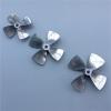 Fighting Boat Remote Control Boat Four-Blade Propeller 4mm Shaft Outer Diameter 44 55 60mm Metal Propeller High Thrust (Color : D55mm, Size : 1 Pair) view 4