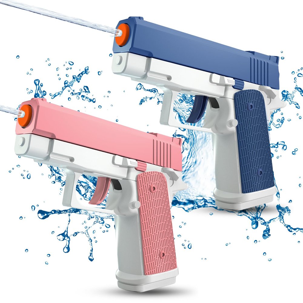 2 Pack Water Guns for Kids - Squirt Gun Water Blaster Soaker Water Pistol Toys for Toddlers Child Boys Girls, Ideal Summer Gifts for Swimming Pool Beach Party Outdoor Shooting Game Water Fighting Toy
