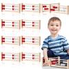 Saysurey 8 Pcs Mini 20-Bead Wooden Rekenrek Abacus, Abacus for Kids Math, Math Counters Manipulatives Counting Rack for Kids Educational Toys Elementary Toddlers Preschool Learning view 1