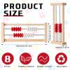 Saysurey 8 Pcs Mini 20-Bead Wooden Rekenrek Abacus, Abacus for Kids Math, Math Counters Manipulatives Counting Rack for Kids Educational Toys Elementary Toddlers Preschool Learning view 2
