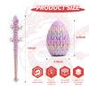 GAOFBA 12inch 3D Printed Dragon Eggs, Crystal Dragon with Egg, Dinosaur Christmas Toy, Gifts for Kids and Adults, Easter Eggs Basket Stuffers (Candy) view 2