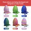 GAOFBA 12inch 3D Printed Dragon Eggs, Crystal Dragon with Egg, Dinosaur Christmas Toy, Gifts for Kids and Adults, Easter Eggs Basket Stuffers (Candy) view 4