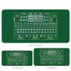 LGRFUXIN Premium Texas Hold'em Table Rubber Mat, 8 Players Folding Portable Poker Table Top Layout w/Carrying Bag for Poker Games, Blackjack, Casino,Green,S view 2