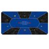 LGRFUXIN Premium Texas Hold'em Table Rubber Mat, 8 Players Folding Portable Poker Table Top Layout w/Carrying Bag for Poker Games, Blackjack, Casino,Blue,S view 1