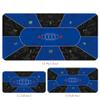 LGRFUXIN Premium Texas Hold'em Table Rubber Mat, 8 Players Folding Portable Poker Table Top Layout w/Carrying Bag for Poker Games, Blackjack, Casino,Blue,S view 2