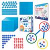 Simply Magic 75 PCS Colorful Magnetic Number Bonds & 131 PCS Jumbo Magnetic Base Ten Blocks for Math view 1