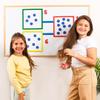 Simply Magic 75 PCS Colorful Magnetic Number Bonds & 131 PCS Jumbo Magnetic Base Ten Blocks for Math view 4