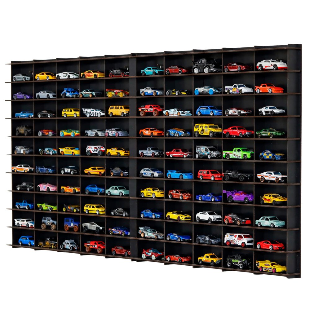 1/64 Model Car Display Case, Toy Car Storage Organizer, Cars Storage Showcase, Wall Display Case, 1/64 Wall Mounted,Toy Car Organizer, Vitrinas para Colecciones