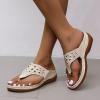 ZBYY Wedge Sandals for Womens Comfortable Slip On Flip Flops Dressy Sandal Casual Bohemian Walking Platform Sandals view 2