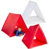 Fun Express Set of Sleepover Tents Kit Red & White - 3 Pieces view 1