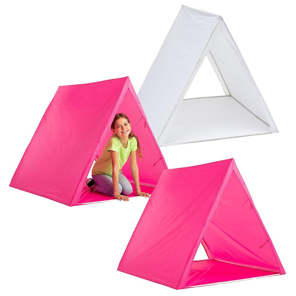 Fun Express Set of Sleepover Tents Kit Pink & White - 3 Pieces