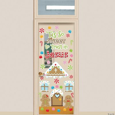 Fun Express Faith Gingerbread Door Decorating Kit 42 Pieces