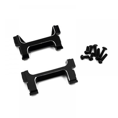 Yeah Racing TR4M-016BK Aluminum Bumper Mount 2pcs (F & R) for Traxxas TRX-4M
