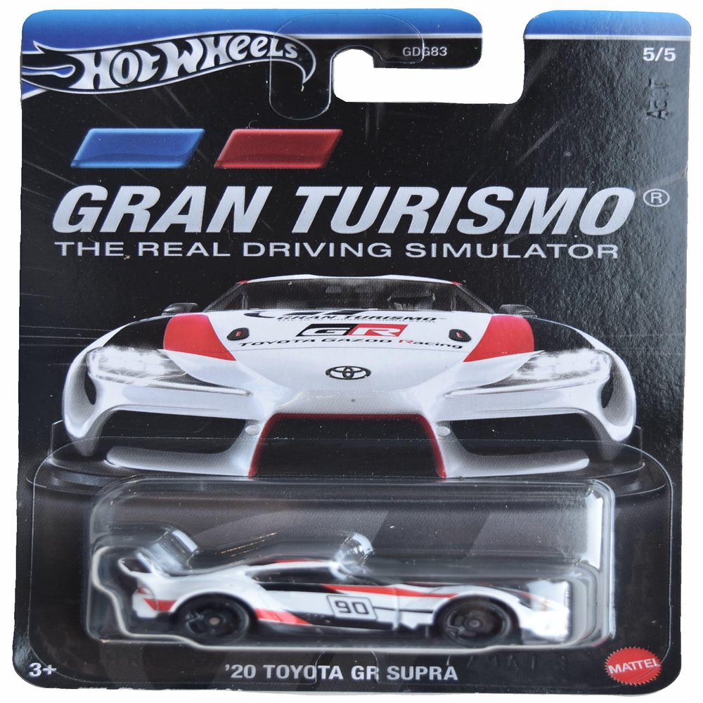 Matchbox Hot Wheels '20 Toyota GR Supra, The Real Driving Simulator 5/5 [White]