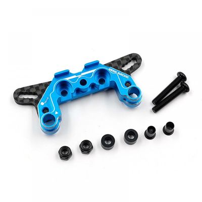 Yeah Racing TAMB-006BU Aluminum & Graphite Damper Mount (F/R) for Tamiya MB-01