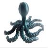 Dieymond Eyes Crazy 3D Printed Octopus Flexible Articulated 5.5" Customize Fidget 8 Legs Bling Toy (Emerald Green) view 4