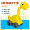 Prehistoric Pals Brontie Dinosaur Excavator Toy & Book Set  Brontosaurus Truck with Moving Parts  Educational Gift for Kids Ages 38  STEM Learning Toy for Boys & Girls view 3