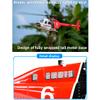 URMODELAND RC Helicopter, Electric Stunt Military RC Aircraft RC Airplane Fighter Model, 2.4G 6CH 470-Class RC Copter for Adults, RC Flying Plane Machines Indoor Outdoor PNP Version, 15E0835F9QV view 3
