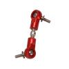 CVNKTYB Steering Linkage Servo Link Pull Rod Steering Servo Arm 1/5 HPI Fit for ROFUN Fit for ROVAN KM Baja 5B 5T 5SC Fit for Losi 5Ive T Rc Car Parts Direction Pull Rod Steering Pull, Orange view 2