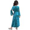 Agoky Kids Girls Renaissance Vintage Ball Gown Halloween Fancy Costume Retro Medieval Gothic Long Dress Light Blue C 10 Years view 4
