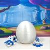 3D Printed Dragon with Dragon Egg, Articulated White and Blue Orchid Dragon, 12" Flexible Dragon, Fidget ADHD Sensory Toy Executive Desk Toy D040-WHE view 2