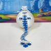 3D Printed Dragon with Dragon Egg, Articulated White and Blue Orchid Dragon, 12" Flexible Dragon, Fidget ADHD Sensory Toy Executive Desk Toy D040-WHE view 3