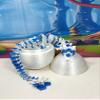 3D Printed Dragon with Dragon Egg, Articulated White and Blue Orchid Dragon, 12" Flexible Dragon, Fidget ADHD Sensory Toy Executive Desk Toy D040-WHE view 4
