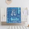 ingifta Personalized Baby Blanket with Name for Boys Girls Custom Blankets for Toddlers Kids Flannel Throw Bed Baby Birthday Gifts for Baby Shower Nursery Blanket view 3