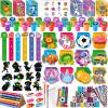 BenLouis 240Pcs Kids' Party Favors Sets Stampers Pencils Stickers School Stationery Bulk for Kids 4-8-12 Classroom Birthday Candy Goodie Bags Pinata Stuffers Rewards Gifts Supplies view 1