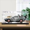 HAIWENFEIQI This Acrylic Display Box is Suitable forLego Back to The Future 10300 Time Machine Sports Car ModelDisplay Gift Clear Box (Model not Included) (Black Base) view 2